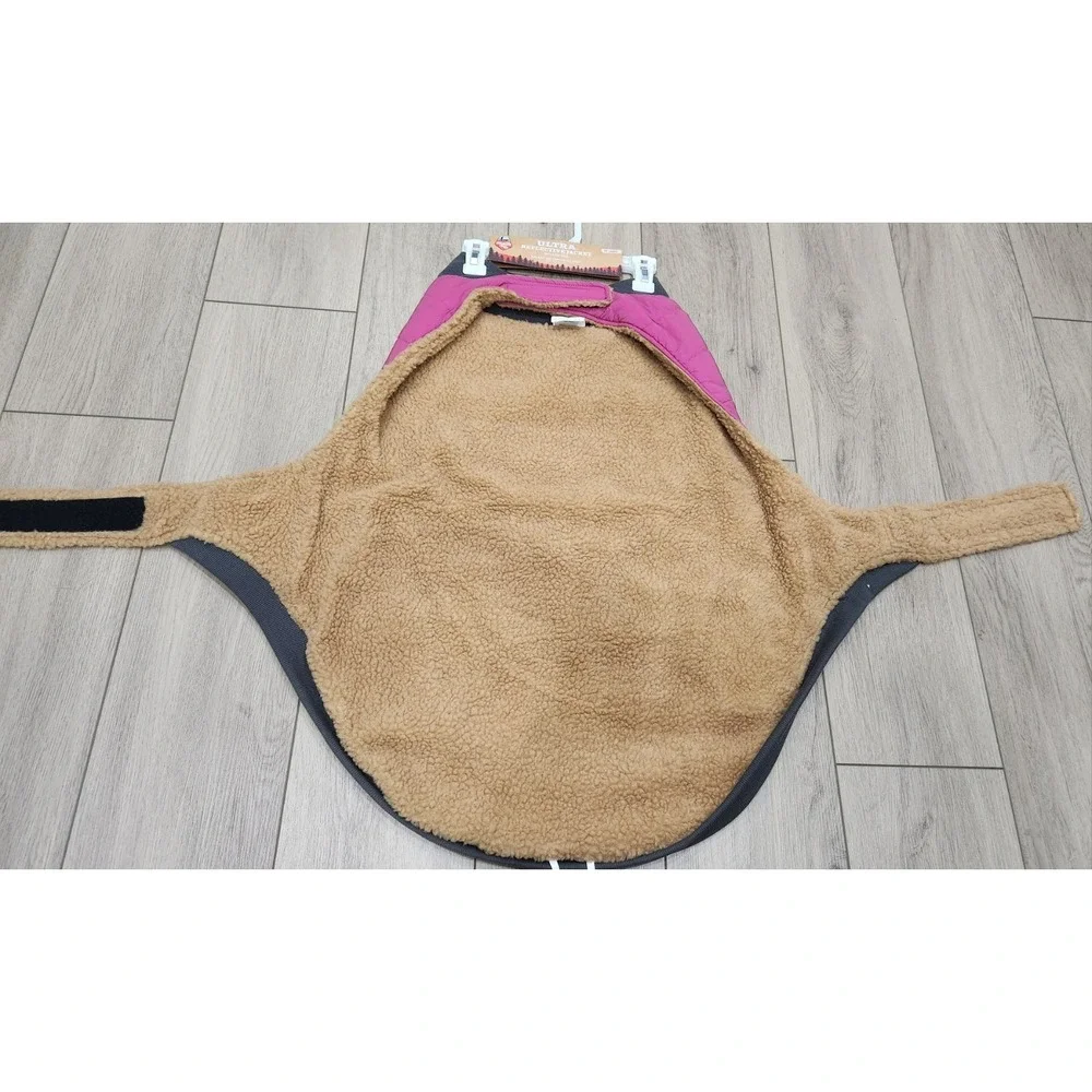 Arcadia Trail XXL Ultra Reflective Pink Dog Coat Sherpa Liner Water Repellent‎